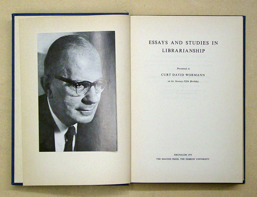 Essays and Studies in Librarianship