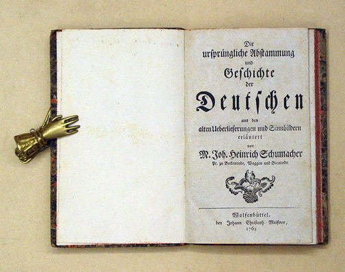 Deutschen aus den alten Ueberlieferungen und Sinnbildern erläutert von M. Joh. Heinrich Schumacher, Pfr. zu Beckenrode, Waggen und Bienrode