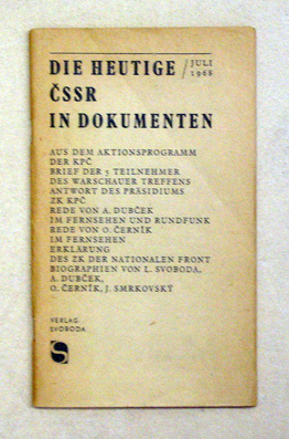 Die heutige CSSR in Dokumenten