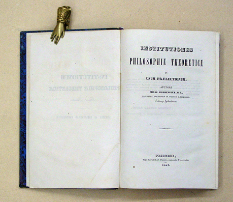 Institutiones Philosophiae Theoretice in Usum Praelectionum
