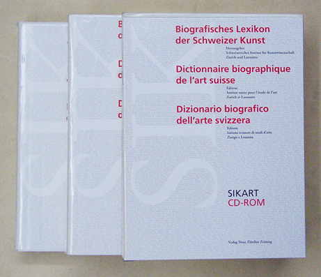 Biografisches Lexikon der Schweizer Kunst. Unter Einschluss des Fürstentums Liechtenstein. Dictionnaire biographique de l'art suisse. Principaute du Liechtenstein incluse. Dizionario biografico dell'arte svizzera. ( 2 Bde. 1 CD-Rom). 