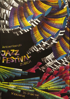 Plakat- Internationales Jazz Festival Zürich