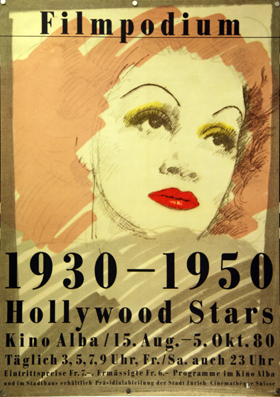 Plakat - Hollywood 1930 - 1950 Filmpodium