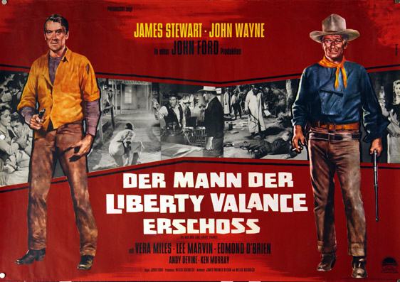 Plakat- Der Mann der Liberty Valance erschoss. - Paramount