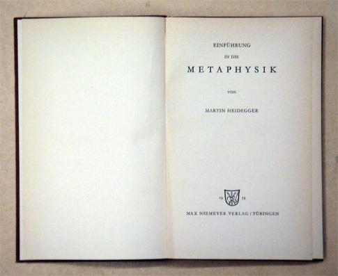 Einführung in die Metaphysik