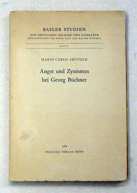 Angst und Zynismus bei Georg Büchner