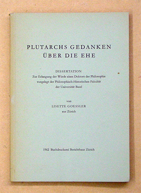 Plutarchs Gedanken über die Ehe