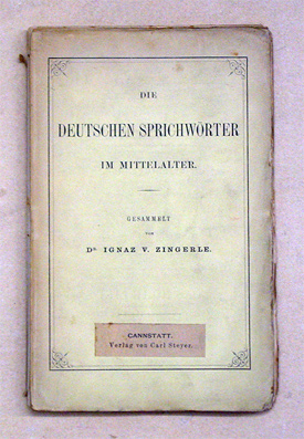 Die deutschen Sprichwörter im Mittelalter