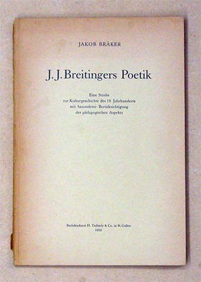 J. J. Breitingers Poetik