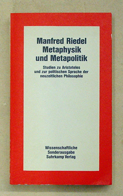 Metaphysik und Metapolitik