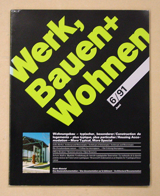Werk, Bauen + Wohnen Nr. 6, Juni 1991