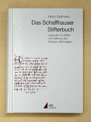 Das Schaffhauser Stifterbuch