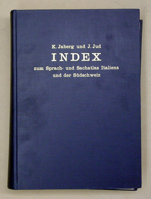 Index zum Sprach- und Sachatlas Italiens und der Südschweiz