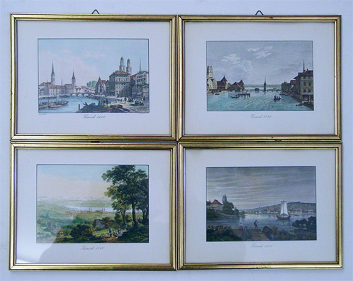 Zürich 1730, 1850, 1860, 1870
