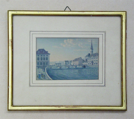 Zürich - Münsterbrücke, Helmhaus und Fraumünster 