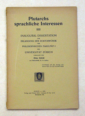 Plutarchs sprachliche Interessen