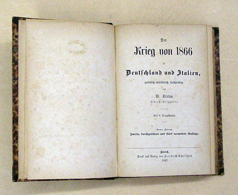 Der Krieg von 1866 in Deutschland und Italien, politisch-militärisch beschrieben