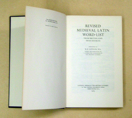 Revised Medieval Latin Word-List