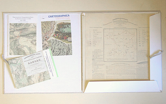 Trigonometrisch-Topographische Karte des eidgenössischen Kantons Aargau, im Auftrage der Staatsbehörden nach dem Massstabe von 1: 25 000 in den Jahren 1837 - 1843 aufgenommen