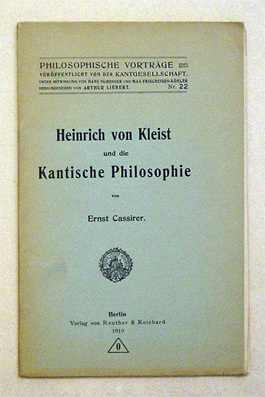 Heinrich von Kleist und die Kantische Philosophie