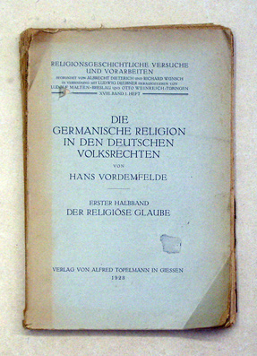 Die germanische Religion in den deutschen Volksrechten