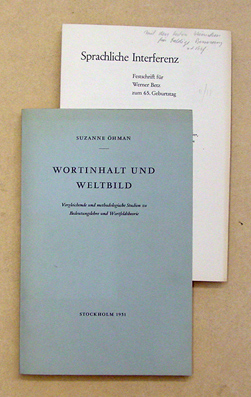 Wortinhalt und Weltbild