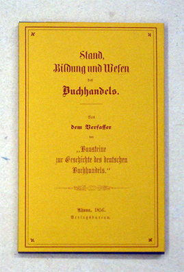 Stand, Bildung und Wesen des Buchhandels