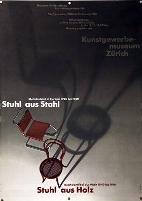 Plakat - Stuhl aus Stahl. Metallmöbel in Europa 1925 bis 1940