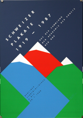 Plakat - Schweizer Plakate 1919 -1987. Aus der Sammlung der Akademie der Künste der DDR