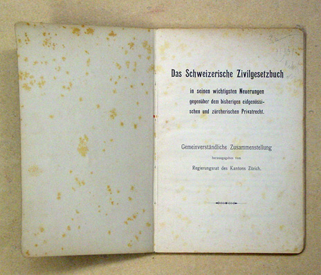 Das Schweizerische Zivilgesetzbuch in seinen wichtigsten Neuerungen gegenüber dem bisherigen eidgenössischen und zürcherischen Privatrecht