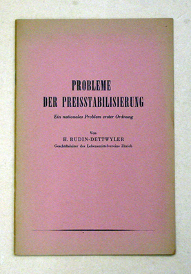 Probleme der Preisstabilisierung