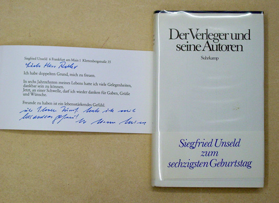 Der Verleger und seine Autoren