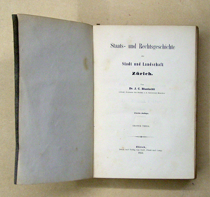 Staats- und Rechtsgeschichte der Stadt und Landschaft Zürich