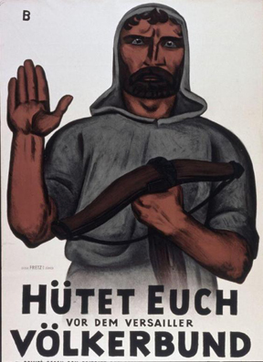 Plakat - Hütet euch vor dem Versailler Völkerbund