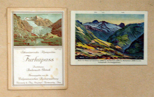 Schweizerische Alpenposten. Furkapass. Poststrasse Andermatt-Gletsch