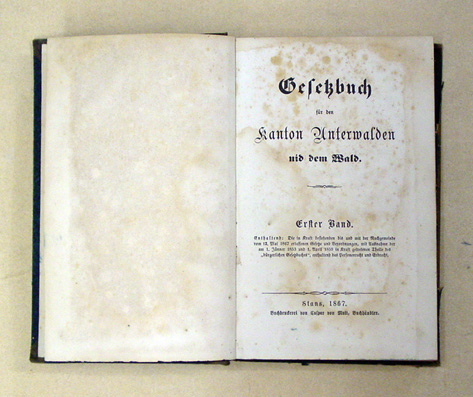 Gesetzbuch für den Kanton Unterwalden nid dem Wald
