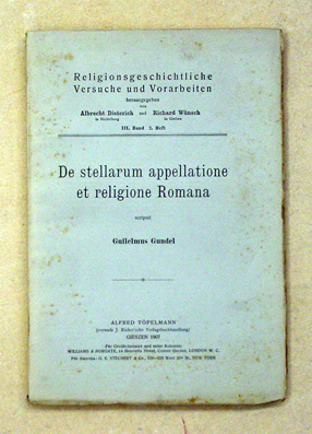 De stellarum appellatione et religione Romana