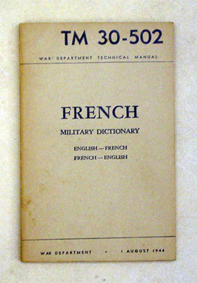 French Military Dictionary