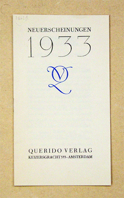 Neuerscheinungen 1933