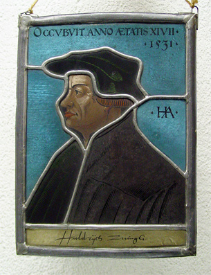 Glassgemälde Huldrich Zwingli