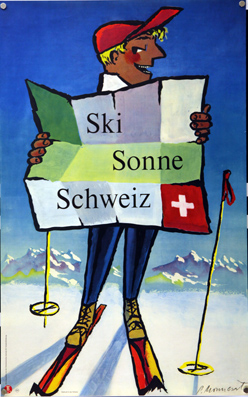 Plakat - Ski Sonne Schweiz
