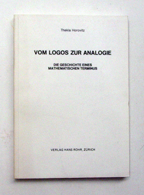 Vom Logos zur Analogie
