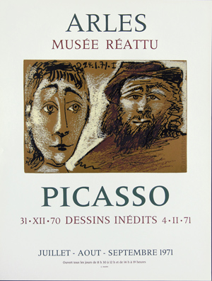 Plakat - Picasso Musée Réattu Arles, Dessins inédits 1971