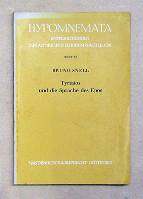 Tyrtaios und die Sprache des Epos