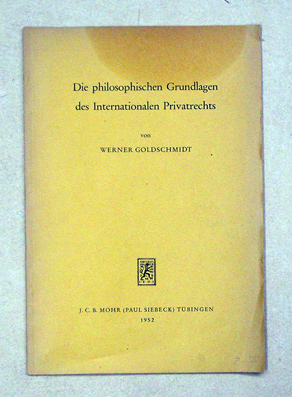 Die philosophischen Grundlagen des Internationalen Privatrechts