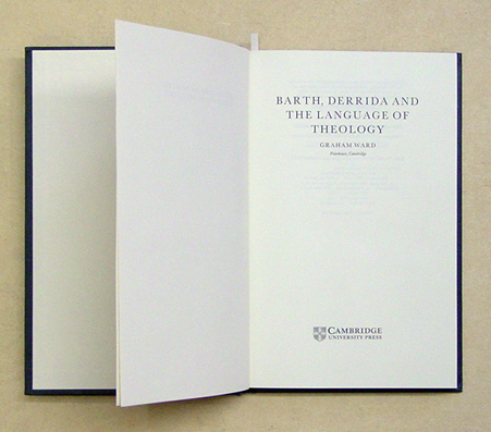 [Roland] Barthes, [Jacques] Derrida and the Language of Theology