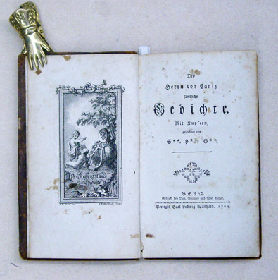 Des Herrn von Caniz [sic] sämtliche Gedichte