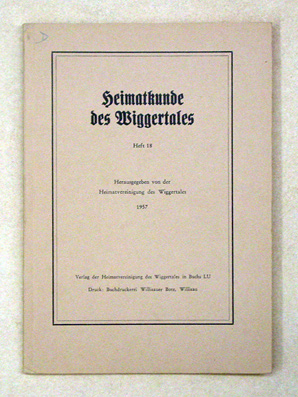 Heimatkunde des Wiggertales, Heft 18