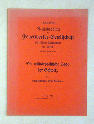 Die militärpolitische Lage der Schweiz