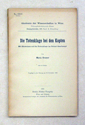 DIe Totenklage bei den Kopten